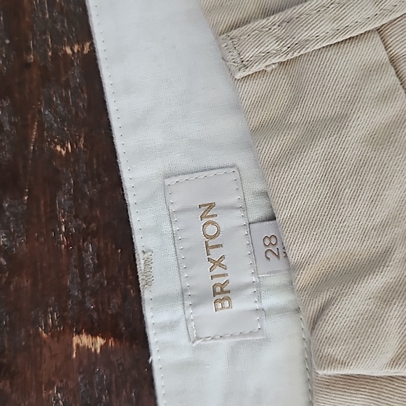 Brixton Victory Trouser Khaki pants size 28 - Picture 2 of 5